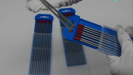 Caixas de madeira de combate luoyang de eletrodo de liga, embaladas individualmente dentro da ferramenta de soldagem eletrodos de tungstênio toriados